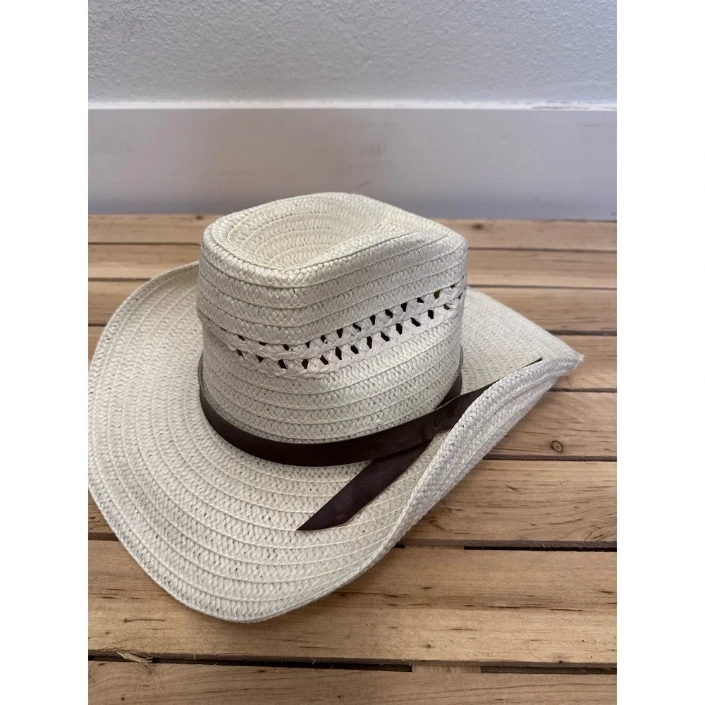 M brand hat, Wire reinforced brim.